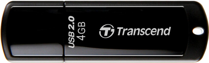 Transcend USB Drive 4Gb JetFlash 350 TS4GJF350 черный {USB 2.0}