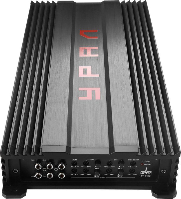 Усилитель автомобильный URAL ТТ 4.100,  черный