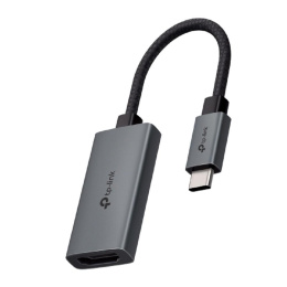Переходник TP-LINK UA520C,  USB Type-C (m) (прямой) -  HDMI (f) (прямой),  0.1м,  коробка,  серый
