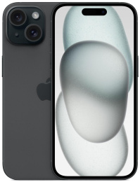 6.1" Смартфон Apple iPhone 15 128Gb,  A3090,  NFC,  OLED,  60Гц,  черный