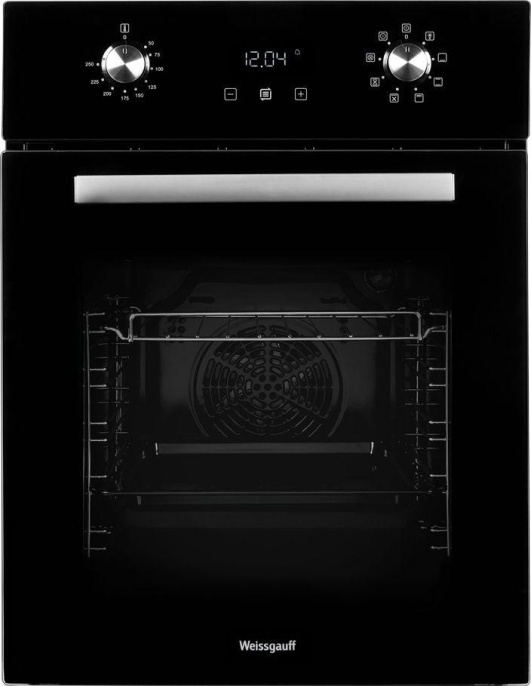 Духовой шкаф электрический WEISSGAUFF EOY 451 PDB,  50л,  дверца с 3 стеклами,  черный