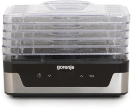 Сушка для фруктов и овощей Gorenje FDK400DE 5под. 240Вт нержавеющая сталь (745972)