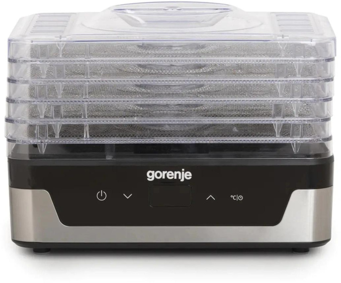 Сушка для фруктов и овощей Gorenje FDK400DE 5под. 240Вт нержавеющая сталь (745972)