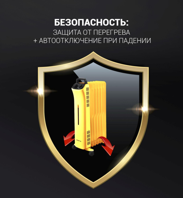 Радиатор масляный Polaris POR 0415 1500Вт белый