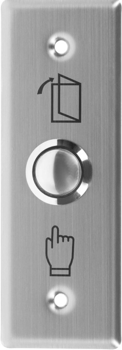 Кнопка выход Tantos TDE-02 прямоугольная, металл