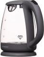Чайник электрический Hyundai HYK-G1003 1.7л. 2200Вт серый корпус: стекло/пластик