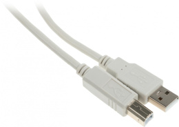 Кабель Ningbo USB A m USB B m 5м феррит.кольца серый