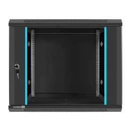 Шкаф телекоммуникационный 19" настенный 9U ExeGate EC-WM-9U.450.G.BLACK 19”, 9U, 600x450x500mm ШхГхВ , передняя дверь закаленное стекло, съемные боковые панели, пыле- и влагозащита IP23, черный RAL 9004 EX298607RUS