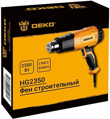 Технический фен Deko HG2350 2350Вт темп.350/600С (085-1009)