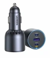Автомобильное зарядное устройство UGREEN EC307 (45843) 30W 3-Port Fast Car Charger. Цвет: серый