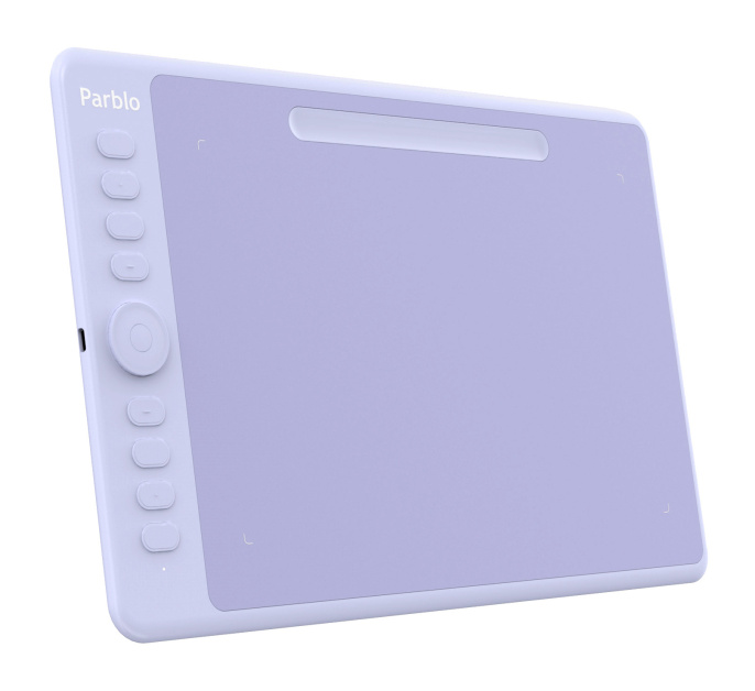Графический планшет Parblo Intangbo M Сиреневый перо P08/5080 LPI/266 RPS/клавиш 8/8192 уровней нажатия/раб. пов. 254х158.75/USB-C