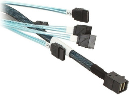 Кабель Cable, LSI SFF-8643 - 4*SATA MiniSAS HD -to- 4*SATA , 1m analog LSI00411, 2279800-R, L5-00221-00, MD-6705050-100