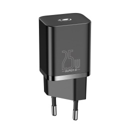 Сетевое зарядное устройство Baseus CCSP020101 Super Si Quick Charger 1C 25W EU Black