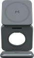 Беспроводное зарядное устройство Magssory Fold Pro WCH063 Midnight WCH063m 3 в 1, 23 Вт, зарядка 3-х устройств одновременно, поддержка Qi, Qi2, PD, QC, совместимость с MagSafe, магнитное крепление, регулируемый угол наклона с фиксацией устройства