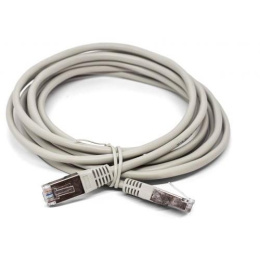 Filum FL-F5-5M Кабель патч-корд, F/UTP 5e cat. 5м, 26AWG 7x0.16 мм , омедненный алюминий  CCA , PVC, серый