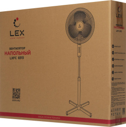 Вентилятор напольный LEX LXFC 8313,  черный
