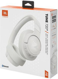 Наушники JBL Tune 720 BT, 3.5 мм/Bluetooth, мониторные, белый [jblt720btwht]