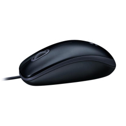 Мышь Logitech M100 Темно-Серый (910-005006) (полноразмерная мышь для ПК, проводная USB, сенсор оптический 1000 dpi, 3 кнопки, колесо с нажатием)