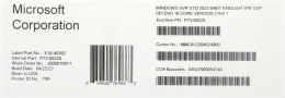 Операционная система Microsoft Windows Server Std 2022 64Bit Eng 1pk DSP OEI DVD 16 Core (P73-08328)