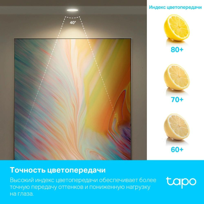Умная лампа TP-Link Tapo L630 GU10 3.7Вт 350lm Wi-Fi упак.:1шт