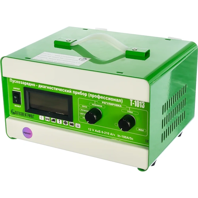 Пуско-зарядное устройство АВТОЭЛЕКТРИКА Т-1013Р автомат/ручной, восстановление АКБ 12V, I заряда 1-20А, АКБ 6-210а/ч, WET, AGM, GEL 31