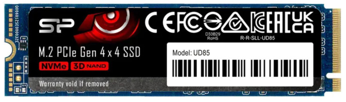 SSD накопитель Silicon Power M-Series UD85 SP250GBP44UD8505 250ГБ, M.2 2280, PCIe 4.0 x4, NVMe, M.2