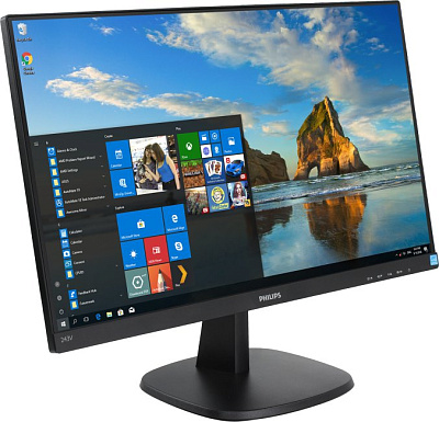 23.8" ЖК монитор PHILIPS 243V7QSB/01/00 (LCD 1920x1080 D-Sub DVI)