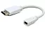 Cablexpert Переходник miniDisplayPort - DisplayPort, 20F/20M, длина 16см, белый (A-mDPF-DPM-001-W)