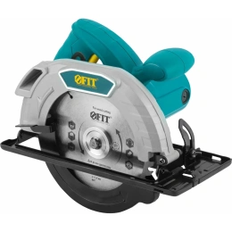 Дисковая пила FIT 1280 Вт, 5000 об/мин, 185/20 мм, железная опора, резиновая накладка, быстрая смена щеток, блок шпинделя, коробка 80398