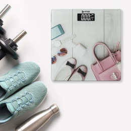 Напольные весы Vitek VT-8074, до 180кг, цвет: розовый