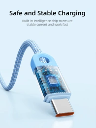 Кабель USB A CABLETIME CAP1L (CT-AMCM6A-PBW2) 2 м, черный, USB-A на USB-C для быстрой зарядки смартфонов