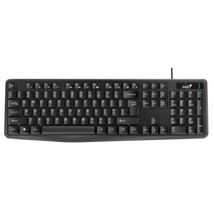 Клавиатура Genius KB-117, USB, мембранная,  черный [31310016402]