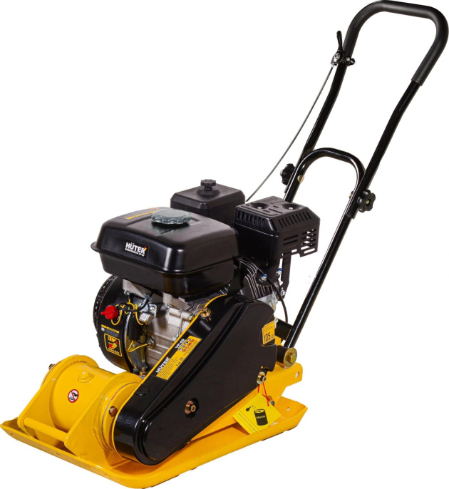 Виброплита Huter VP-60 4780Вт 6.5л.с., бензиновый, желтый [74/6/5]