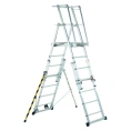 Телескопическая лестница-платформа Zarges ЦАП 7 ступеней 41326
