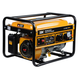 Электростанция SBK BG4100 2.8кВт, 2х230В/16А/2.5кВт, 12В, бак 15.0л