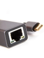 Кабель-переходник USB 3.1 Type-C -- RJ-45 1000Mbps Ethernet, Aluminum Shell, 0.15м VCOM DU320M