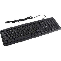 Клавиатура ExeGate Professional Standard LY-331L2 USB, полноразмерная, влагозащищенная, 104кл., Enter большой, длина кабеля 2,2м, черная, Color Box EX279938RUS