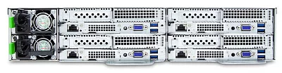 Серверная платформа AIC Storage Server 4-NODE 2U XP1-P202VL04 noCPU(2)2nd Gen Xeon Scalable/TDP 165W/ no DIMM(16) per node/ 12x3,5''(3x per node)/ 2x10GB SFP+/ 2x1GbE/ x16 slots(LP)/ 1xOCP/2x1600W