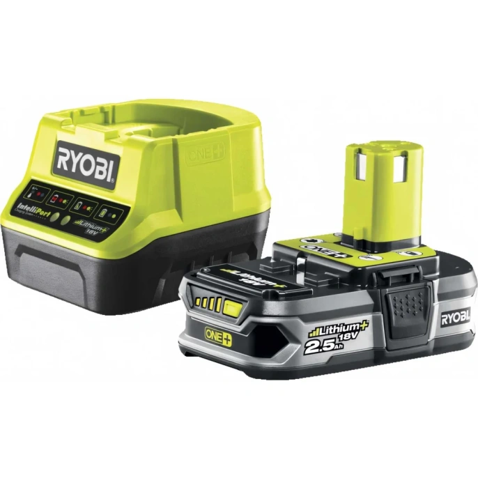 Набор Ryobi ONE+ RC18120-125 5133003359 аккумулятор 18 В; 2.5 А*ч; Li-Ion и зарядное устройство RC18120