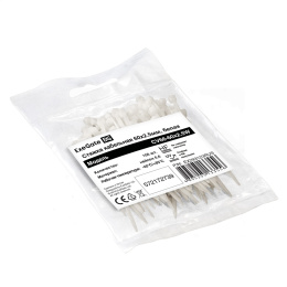 Стяжка хомут нейлоновая ExeGate CV66-60x2.5W нейлон 6.6, 60x2.5мм, неоткрывающаяся, halogen free, -40°C - +85°C, белая, 100 шт EX293123RUS