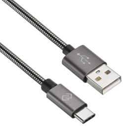 Кабель Digma TYPE-C-1.2M-BRAIDED-G USB m -USB Type-C m 1.2м черный