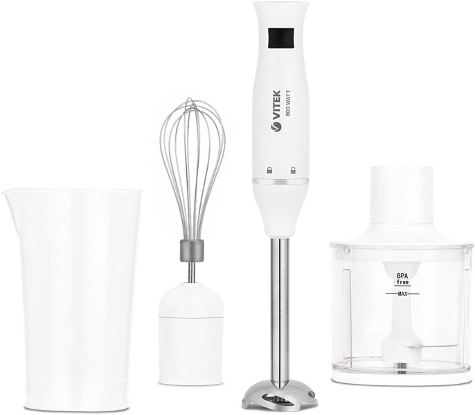 Блендер погружной Vitek VT-8534 800Вт белый