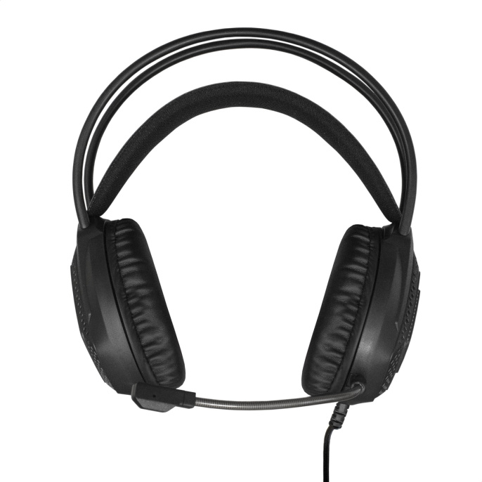 Гарнитура ExeGate Cosmos HS-704GL EX289747RUS Объемный звук 7.1, гибкий дежатель микрофона,  длина кабеля 2.5м, динамик 50мм, 20-20000Гц, RGB подсветка, USB интерфейс