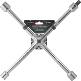 Ключ баллонный крестообразный Rockforce 17x19x21x22мм 1/2" L 400мм RF-681B400 11832 (RF-681B400(11832))