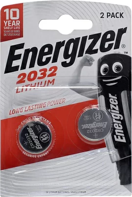 Элемент питания Energizer CR2032-2 (Li 3V) уп. 2 шт