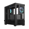 Корпус Case Fractal Design Pop Mini Air RGB TG Clear Tint, Mini-Tower, 3x120mm RGB, 2xUSB-A 3.2 mATX, mITX Black FD-C-POR1M-06