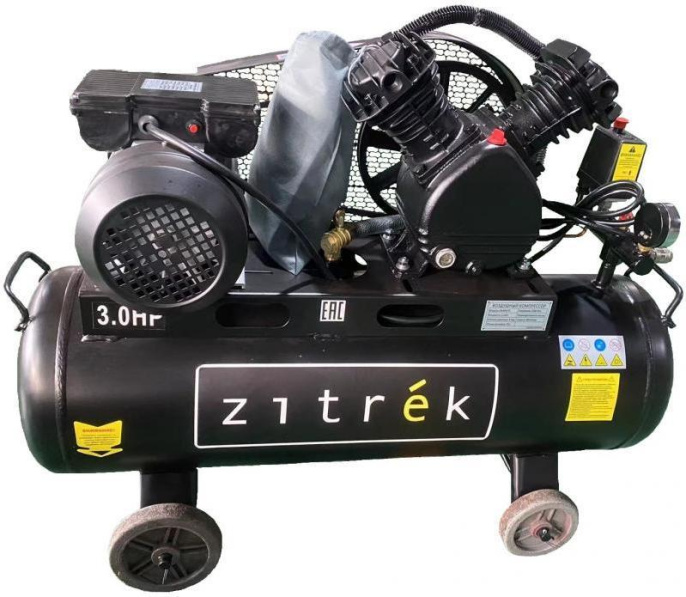 Компрессор поршневой Zitrek z3k440/50 масляный 440л/мин 50л 2200Вт черный