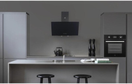 Вытяжка каминная MBS Alpinia 160 Glass Black,  черный стекло,  кнопочное управление