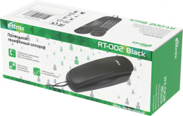 Проводной телефон Ritmix RT-002, черный