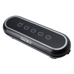 Вакуумный упаковщик RageX R2201-000 125 Вт, управление: сенсорное, уровень шума: 68 дБ, производительность: до 7 л/мин, вакуумное давление: 80 кПа, ширина пакета: 300 мм, режим: сухой, влажный, супервлажный, вакуумирование, запаивание